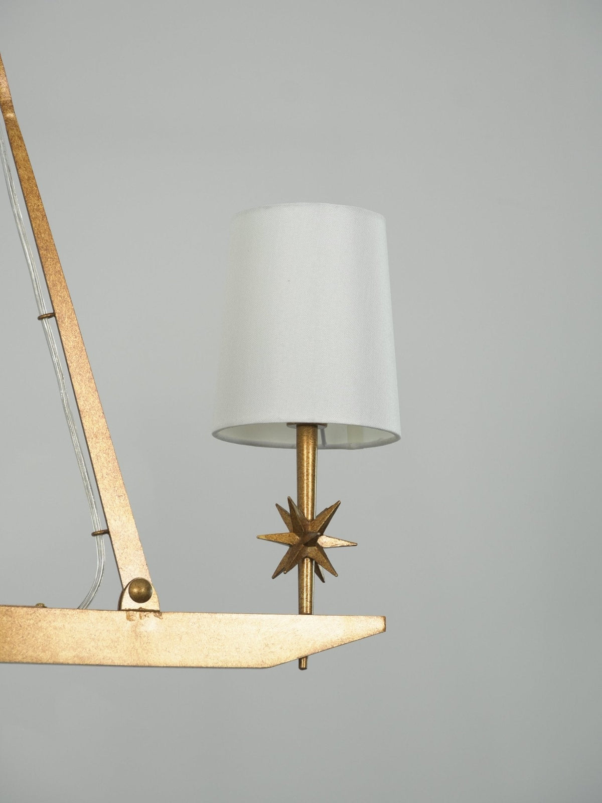 Lynve Brass Elegant Stellar Linear Chandelier