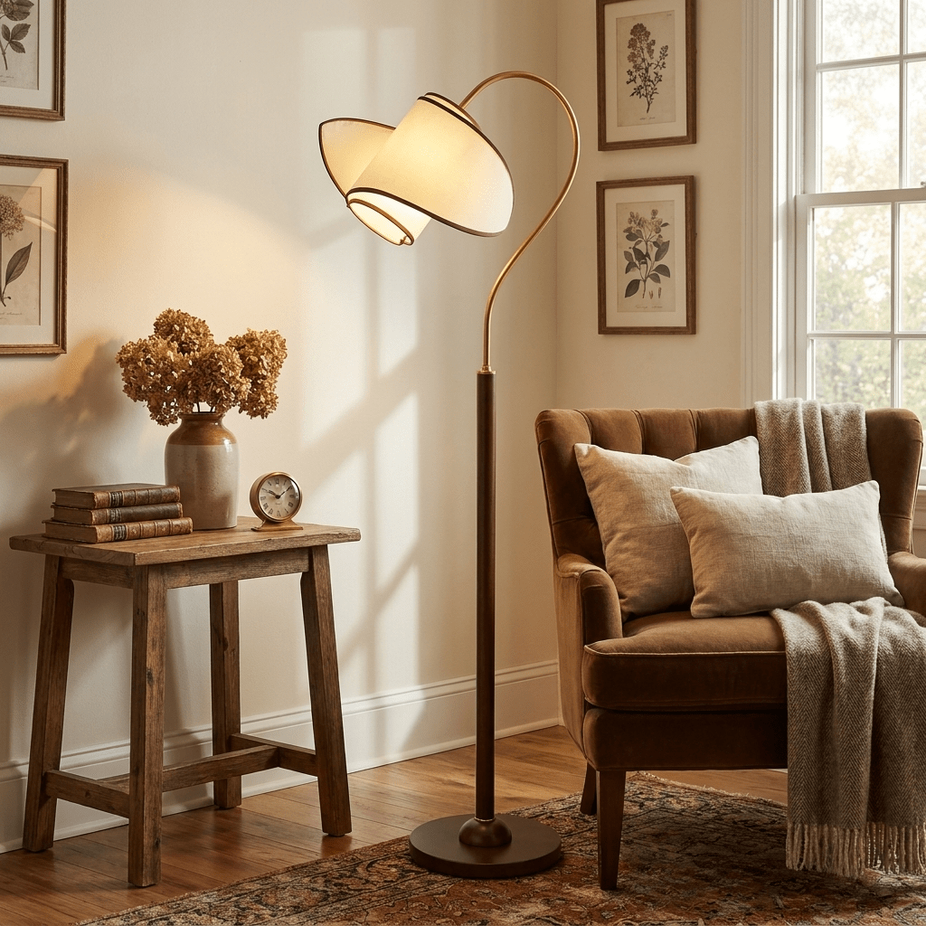 Hasol Curved Neck Floor Lamp