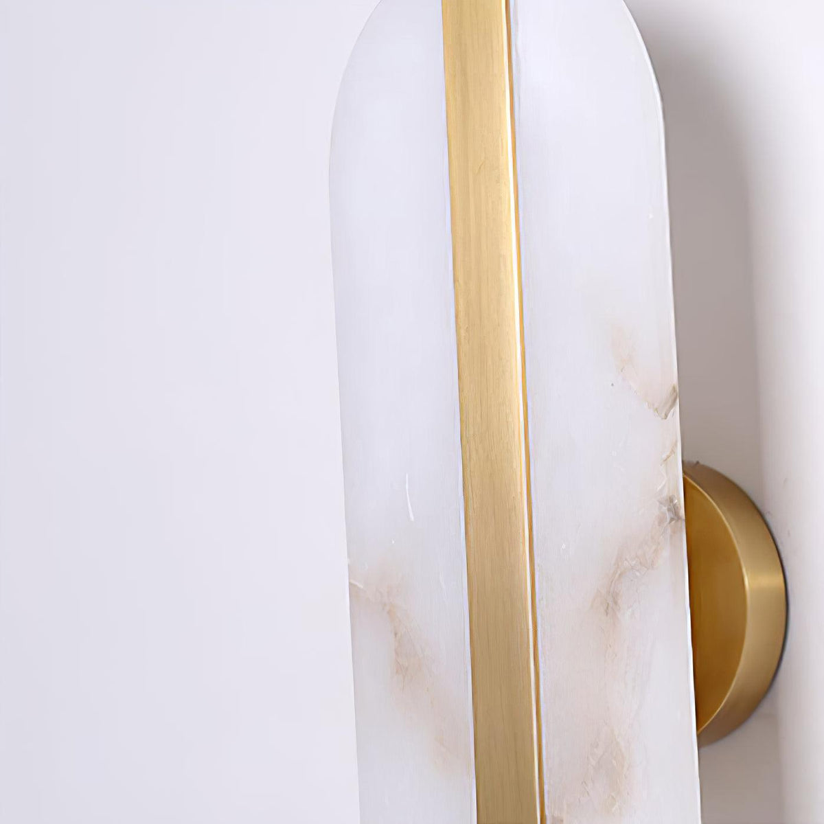 Hekel Long Ellipse Alabaster Indoor Wall Light