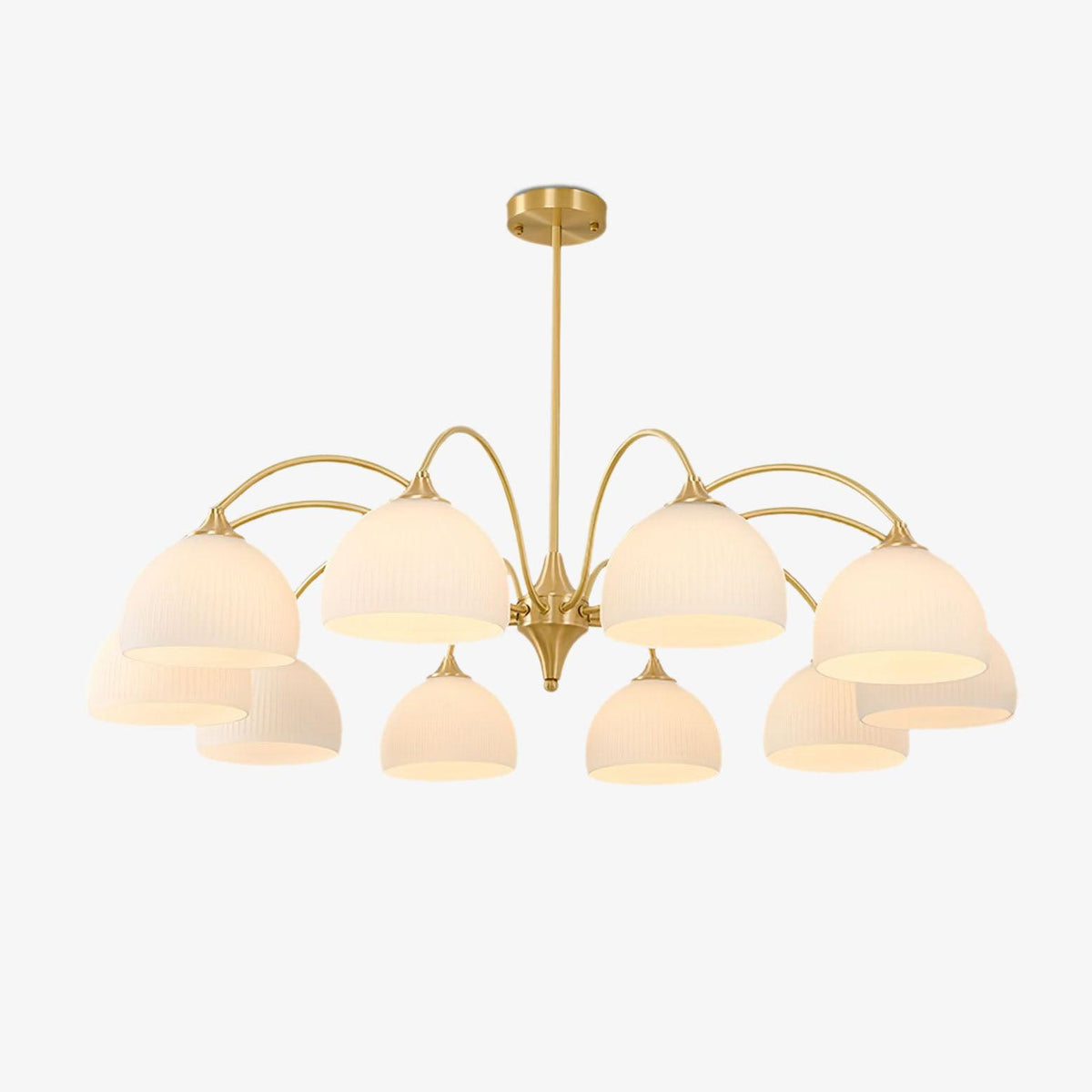 Zaren Chandelier Striped Glass Bowl
