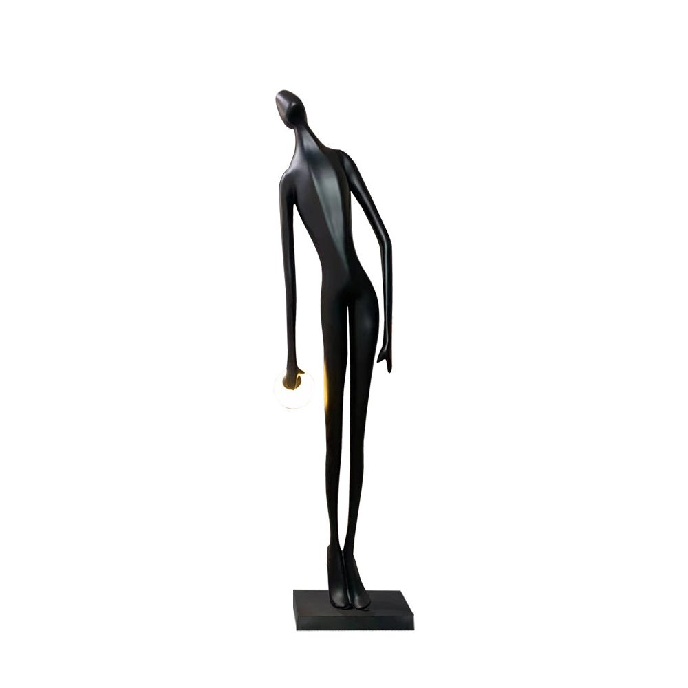 Zolirion Abstract Black Floor Lamp