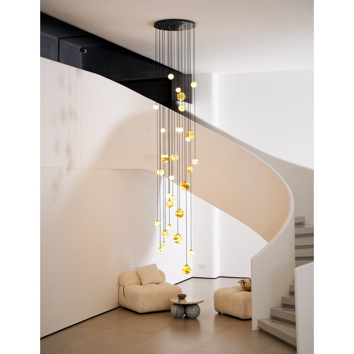 Nivinian Alabaster Chandelier