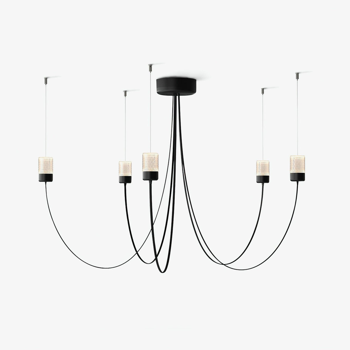 Veluaria Chandelier Swaying Elegance Glass
