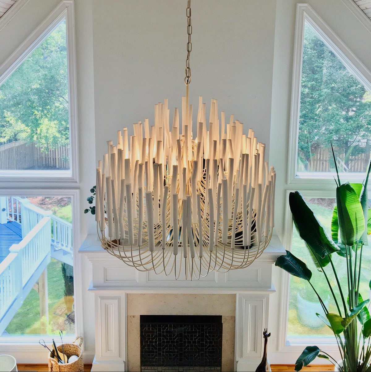 Nyphaiel Postmodern Luxury Wood Chandelier