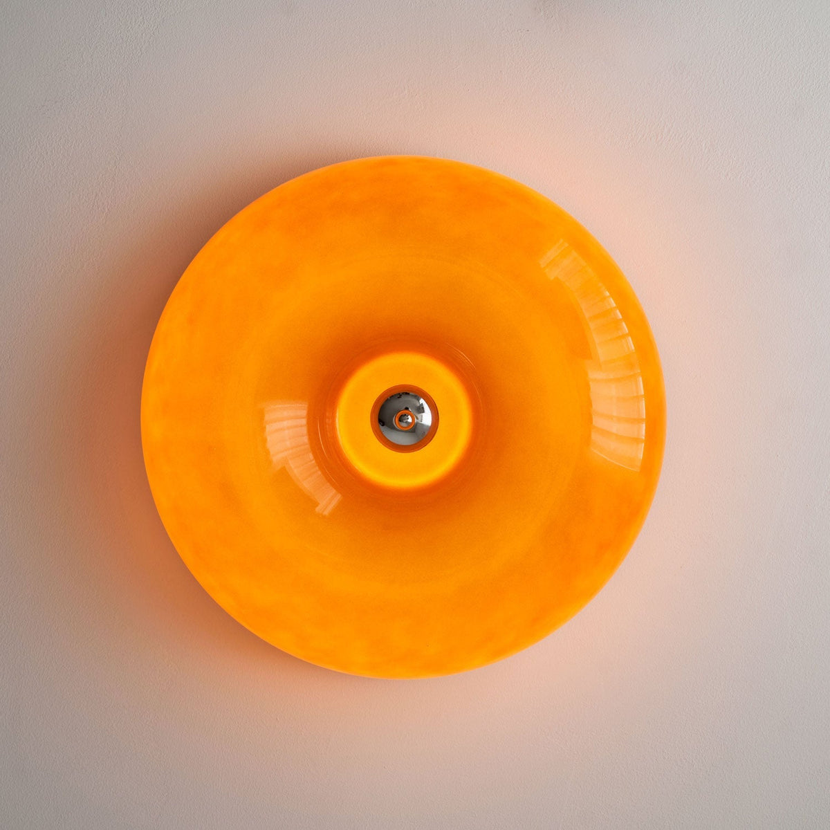 Ziola Swirl Glass Flush Mount Ceiling Light