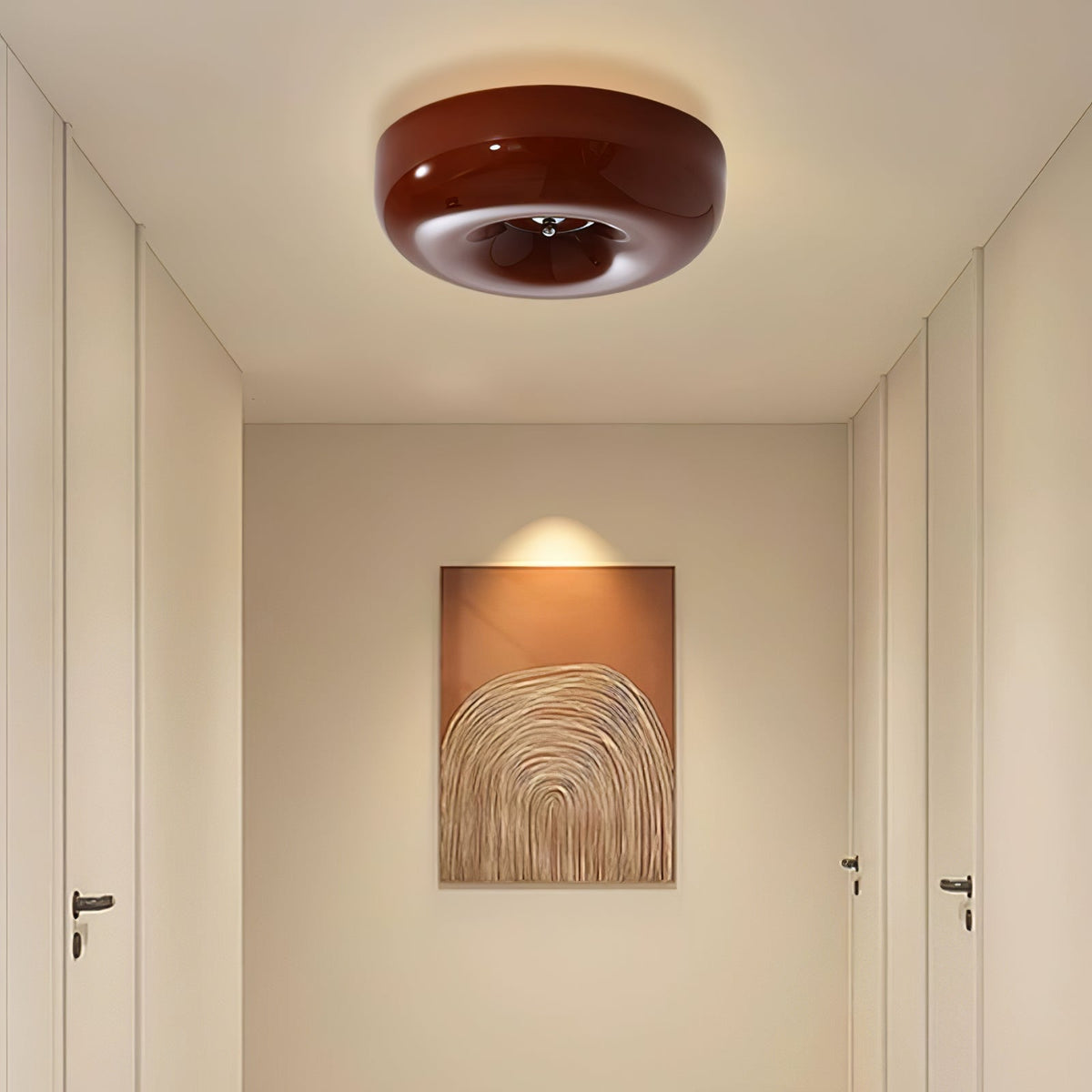 Ziola Swirl Glass Flush Mount Ceiling Light
