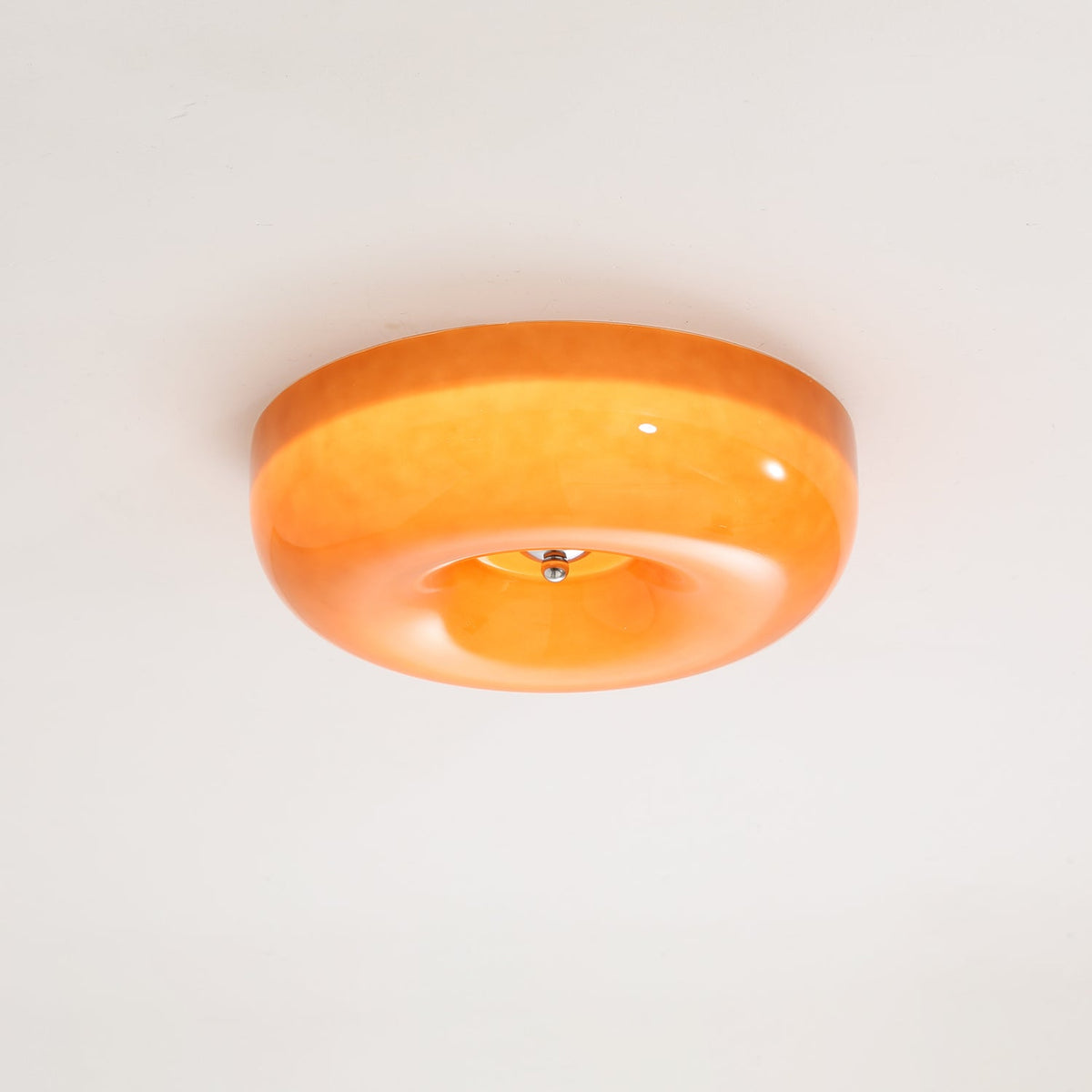 Ziola Swirl Glass Flush Mount Ceiling Light