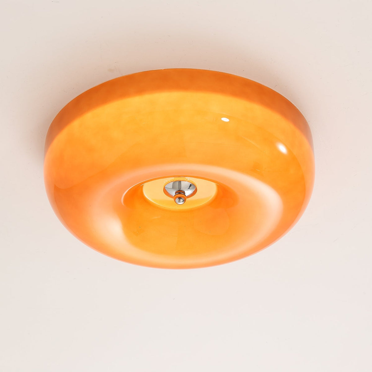 Ziola Swirl Glass Flush Mount Ceiling Light