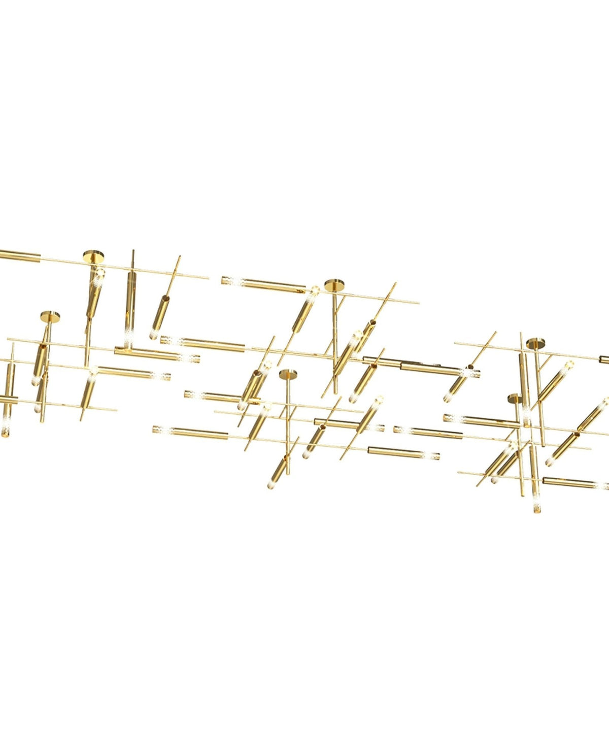 Ovynira Gold Rod Chandelier