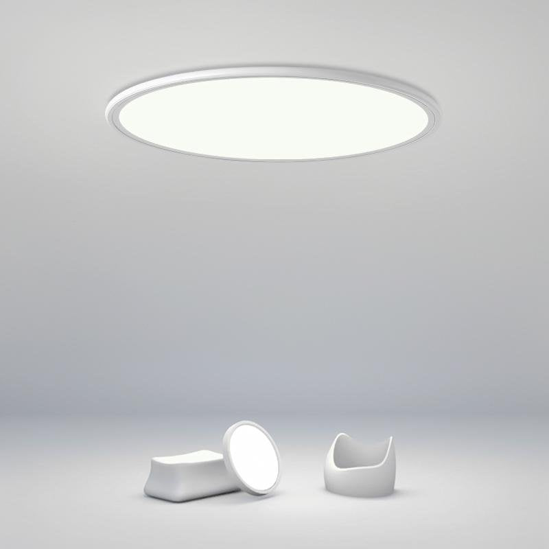 Soft White Round Industrial Black Flush Mount Ceiling Lights for Kitchen Dining Room - Lamp Outdoor