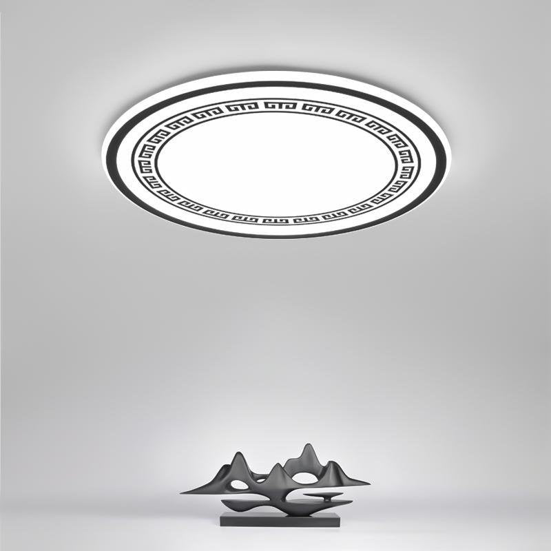 Eastern Round LED Integrated Flush Mount Ceiling Light - Lamp Outdoor