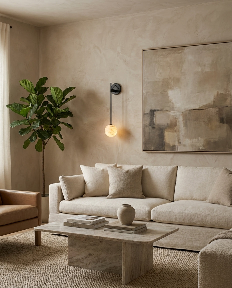 Staverncombe Alabaster Wall Sconce