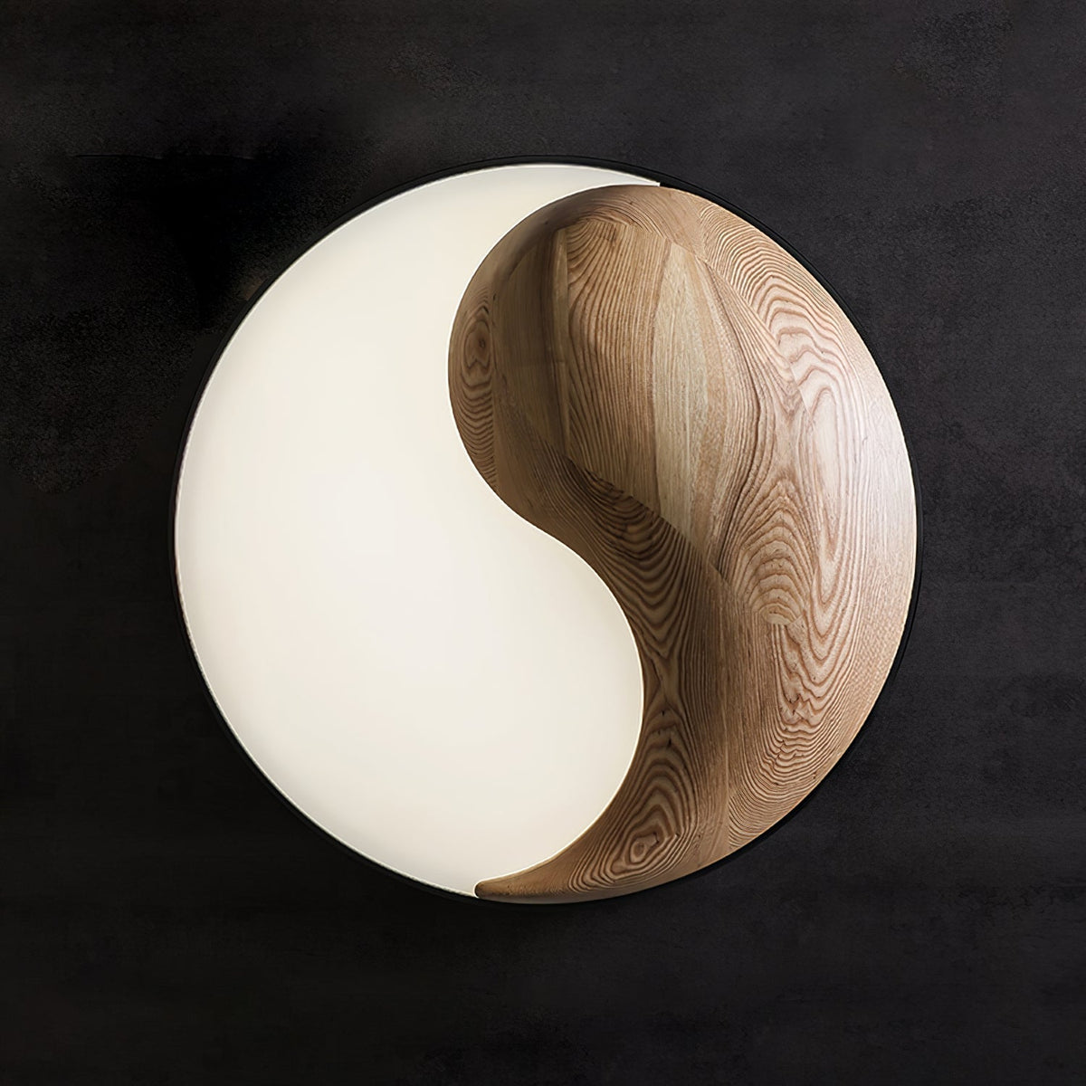 Ivelor Modern Minimalist Balance Wood Ceiling Light