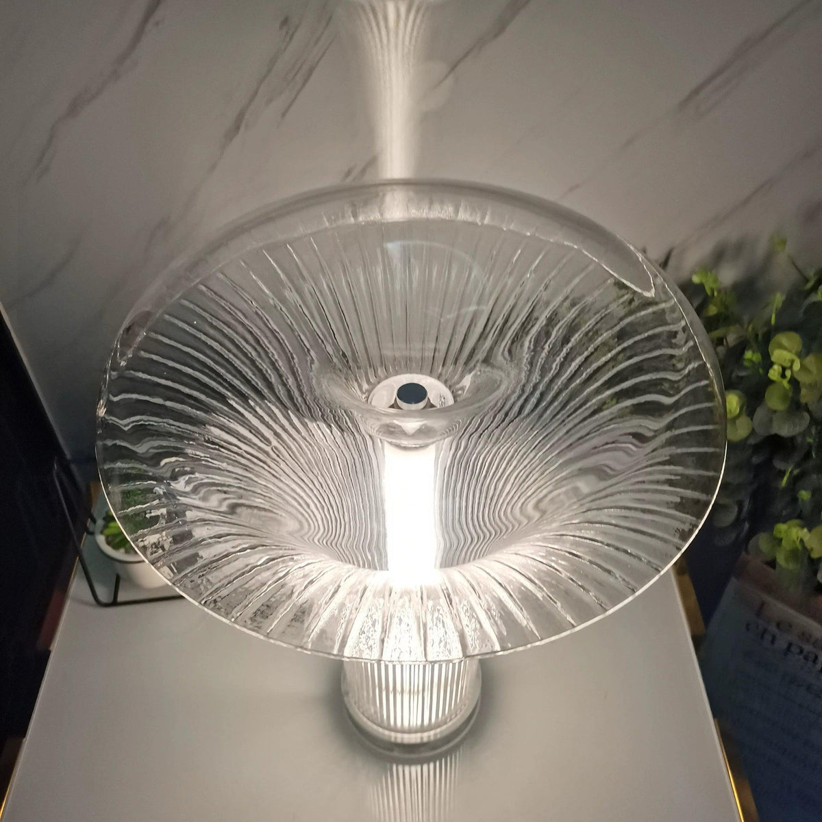 Carl Modern Glass Table Lamp