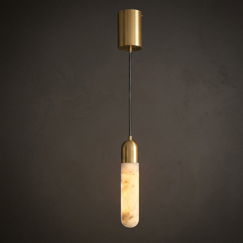 Loxcombe Alabaster Pendant Light