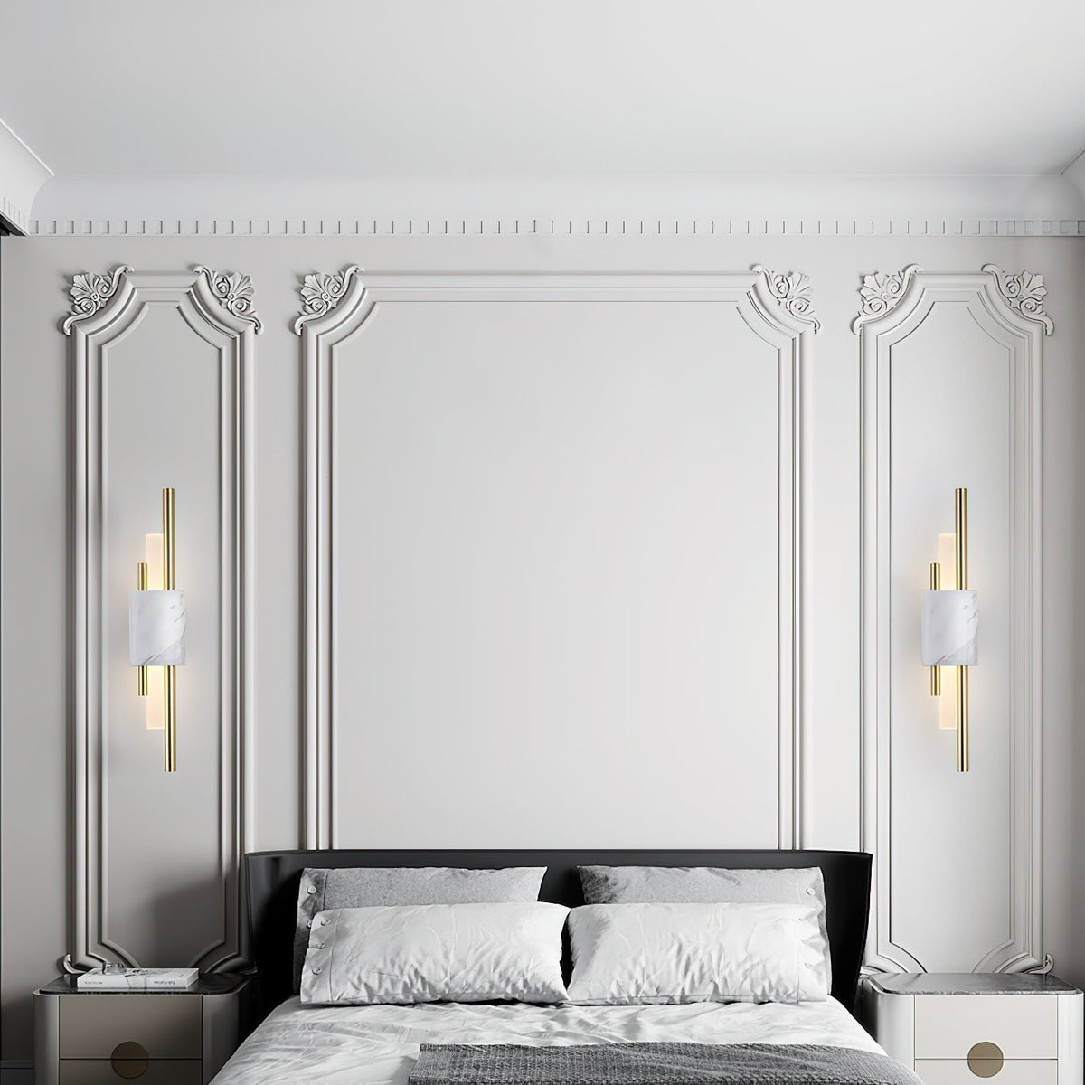 Evely Premium Nordic Art Plug In Marble Wall Light