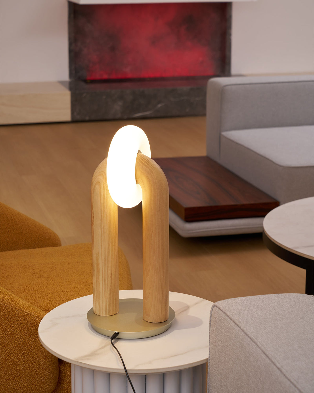 Raelix Wood Vintage Table Lamp