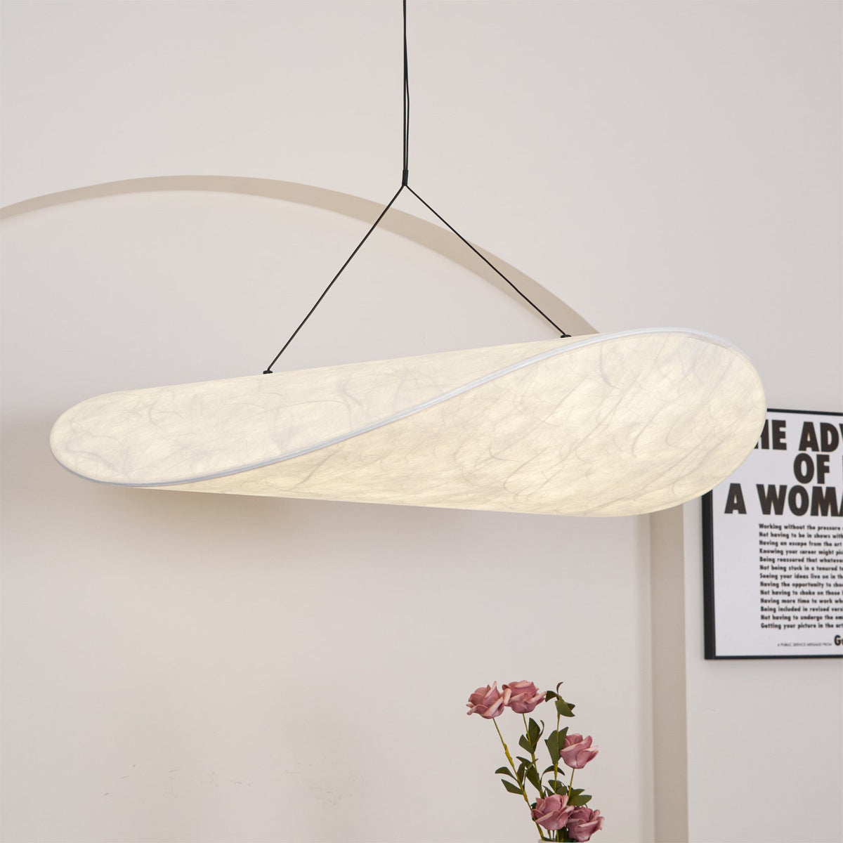 Luminette Minimalist Silk Pendant Light