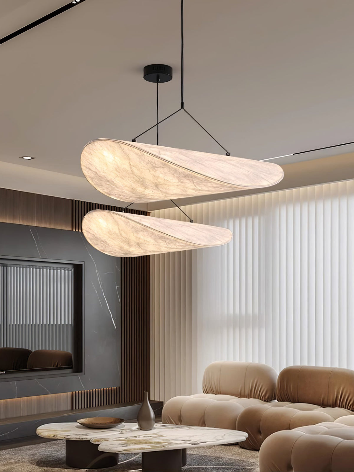 Luminette Minimalist Silk Pendant Light