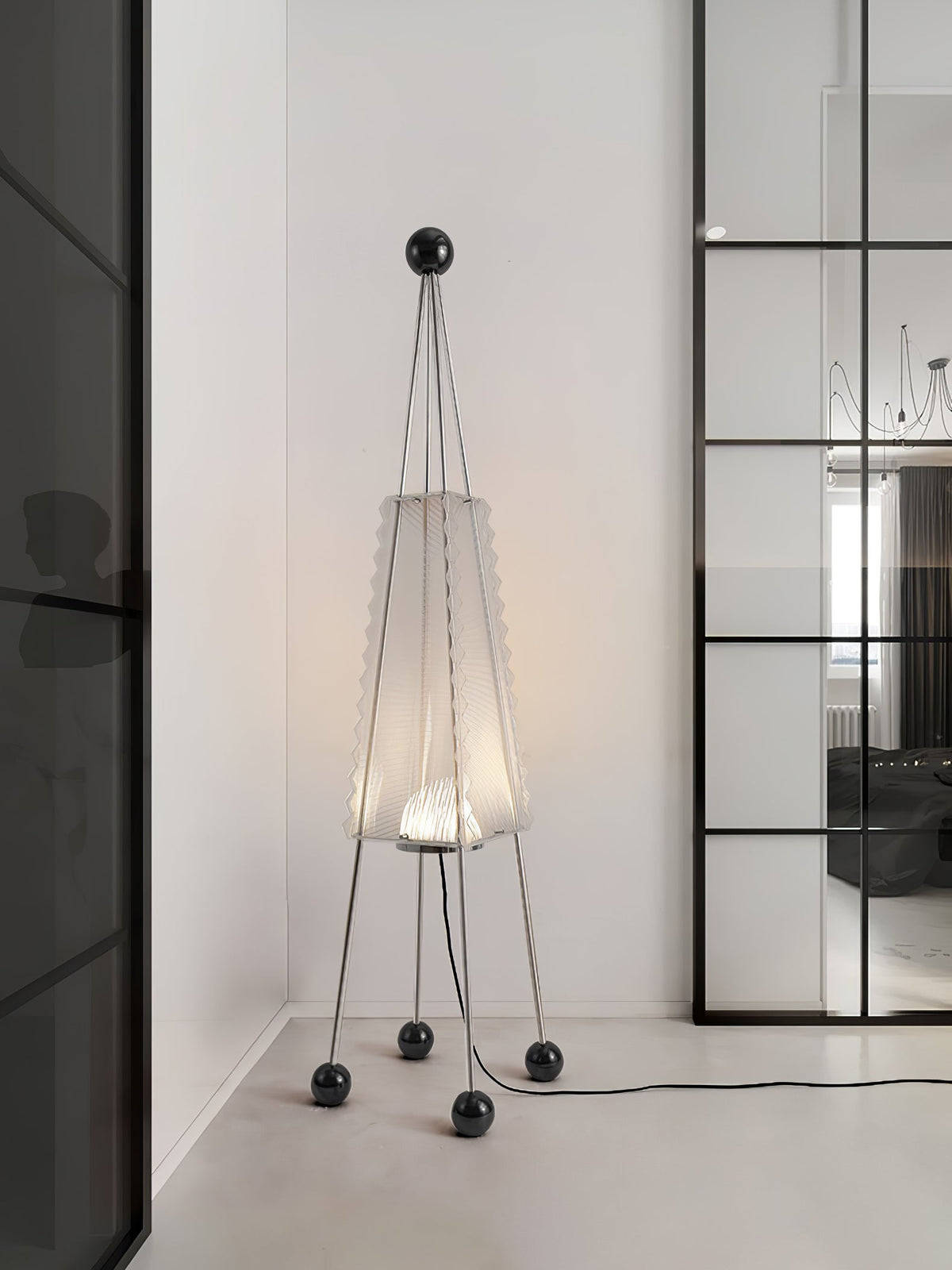 Tetra Industrial Acrylic Floor Lamp