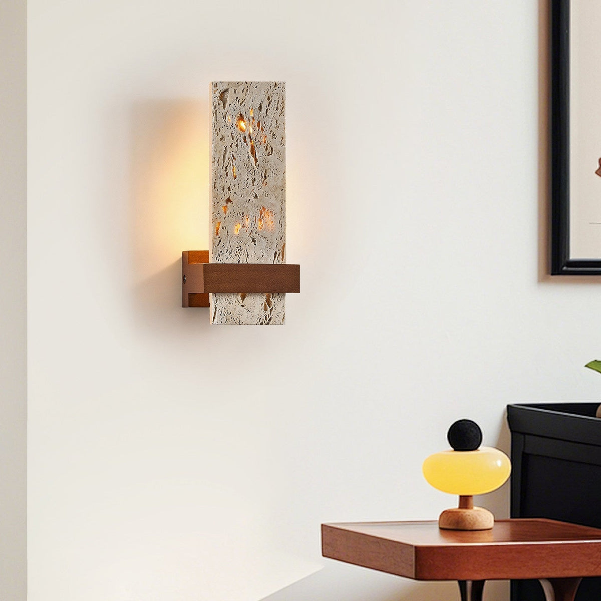 Brann Terra Travertine Wall Light