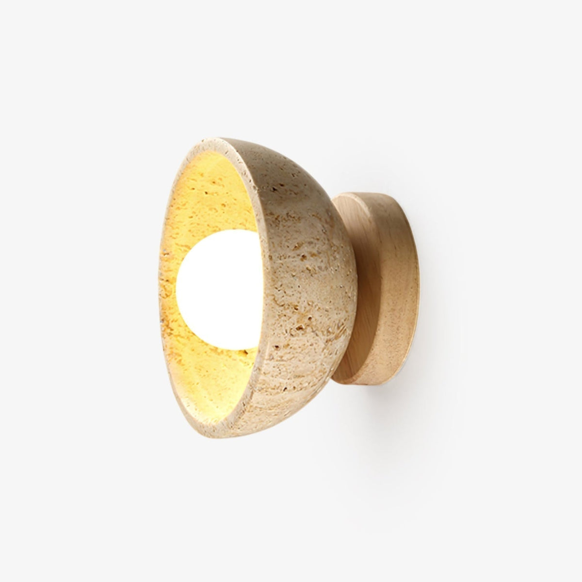 Nalen Half-Dome Travertine Wall Light