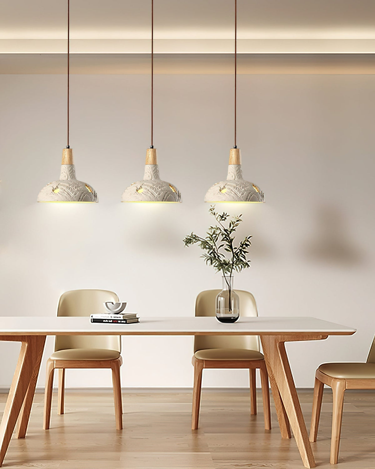 Ormarion Nordic Art Carve Cement Pendant Lamp