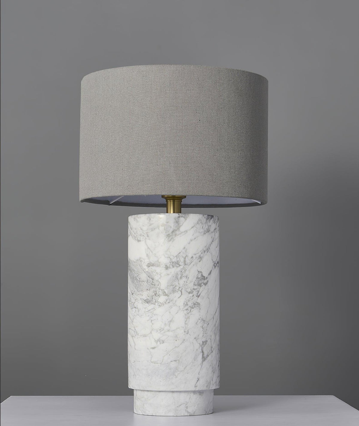 Xavi Marble Fabric Table Lamp
