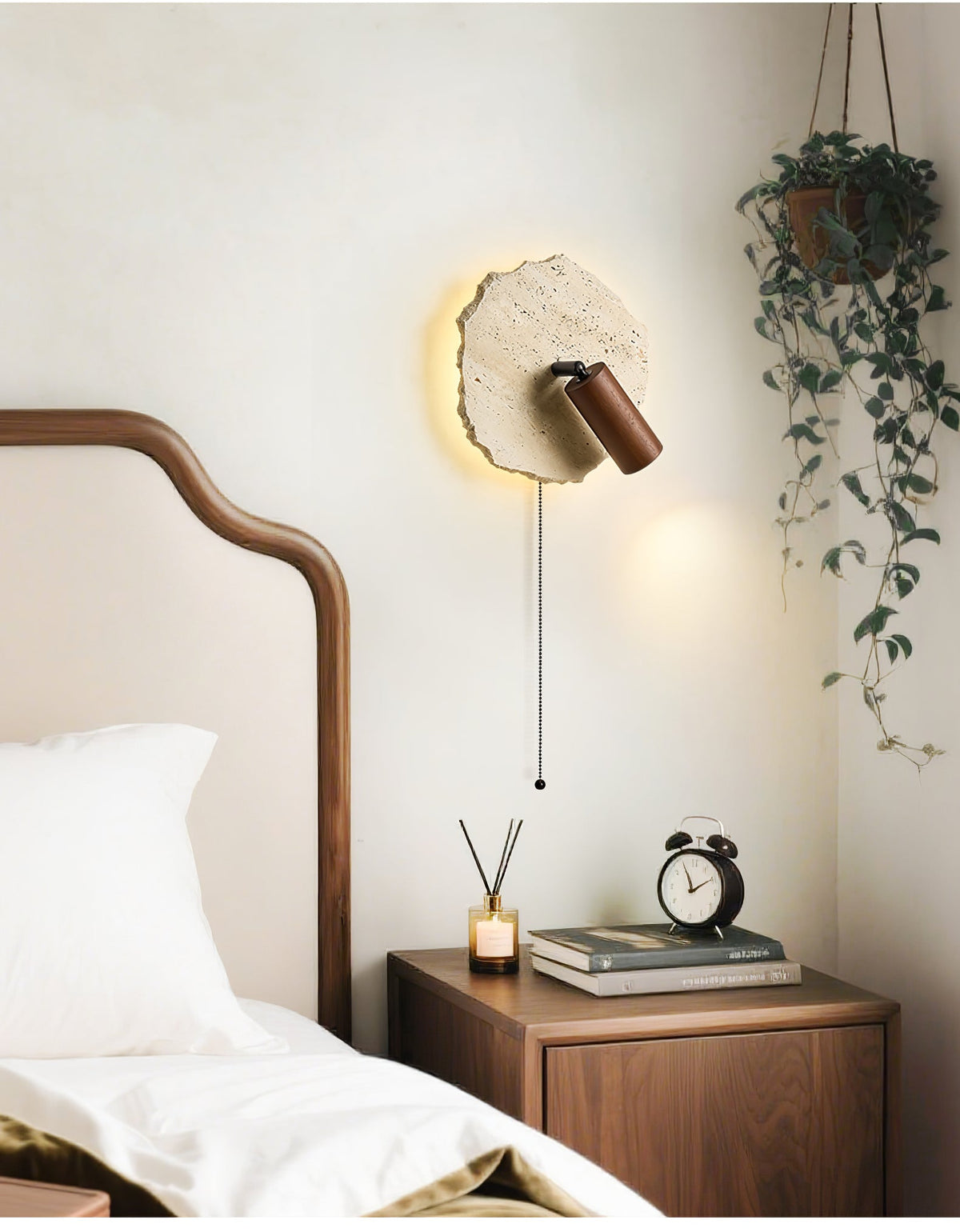 Valeriella Travertine Wall Light