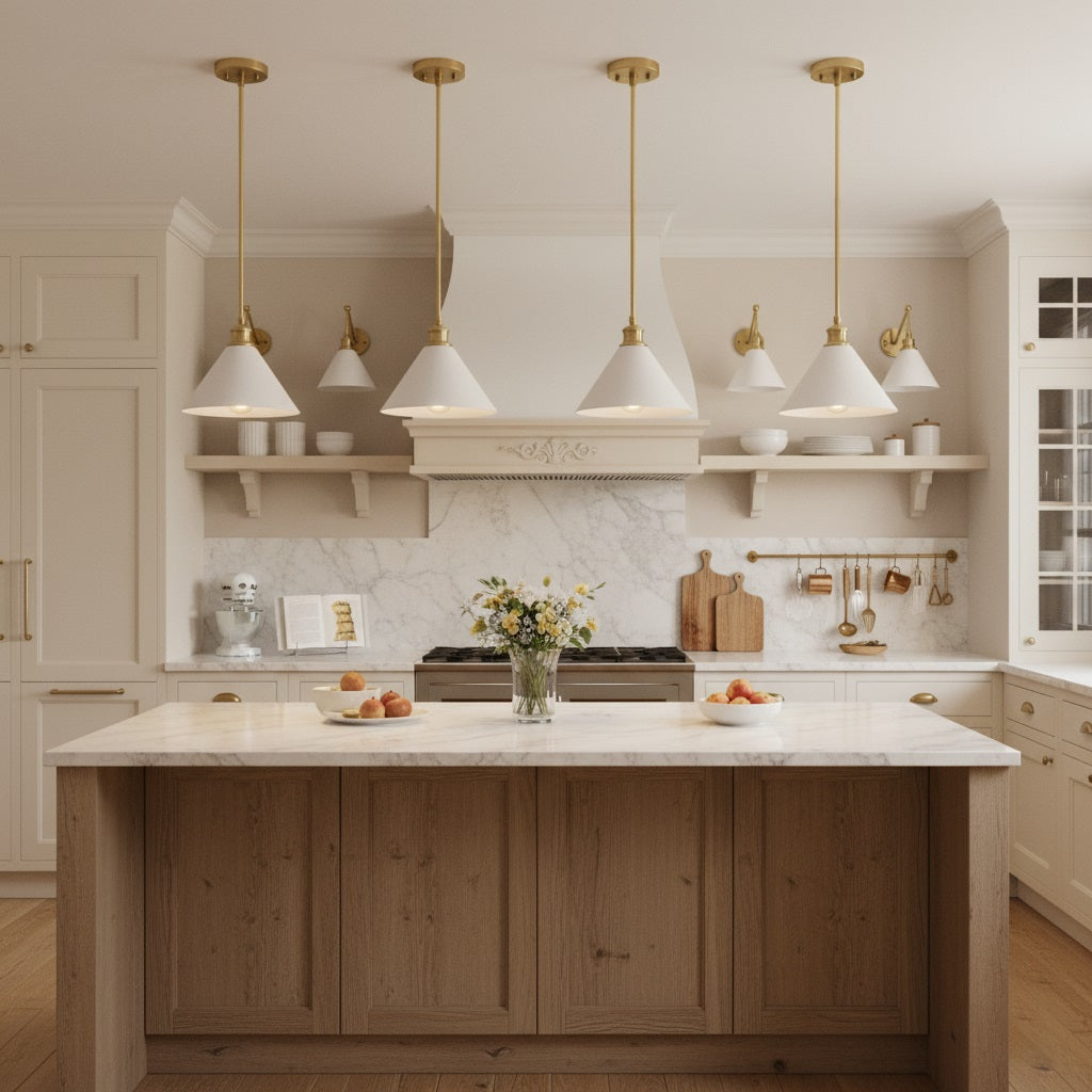 Soluenne Brass Contemporary Design Pendant Lamp