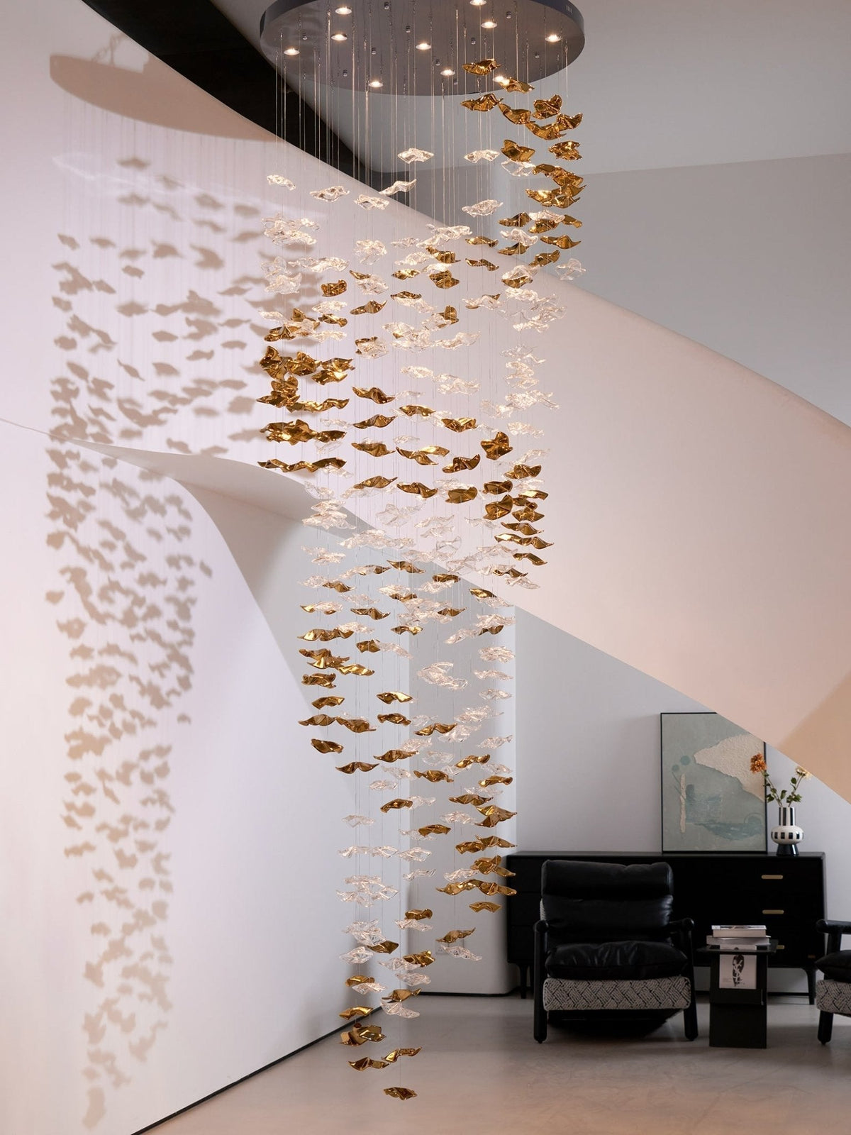 Velaise Luxury Tidal Art Glass Pendants Lamp