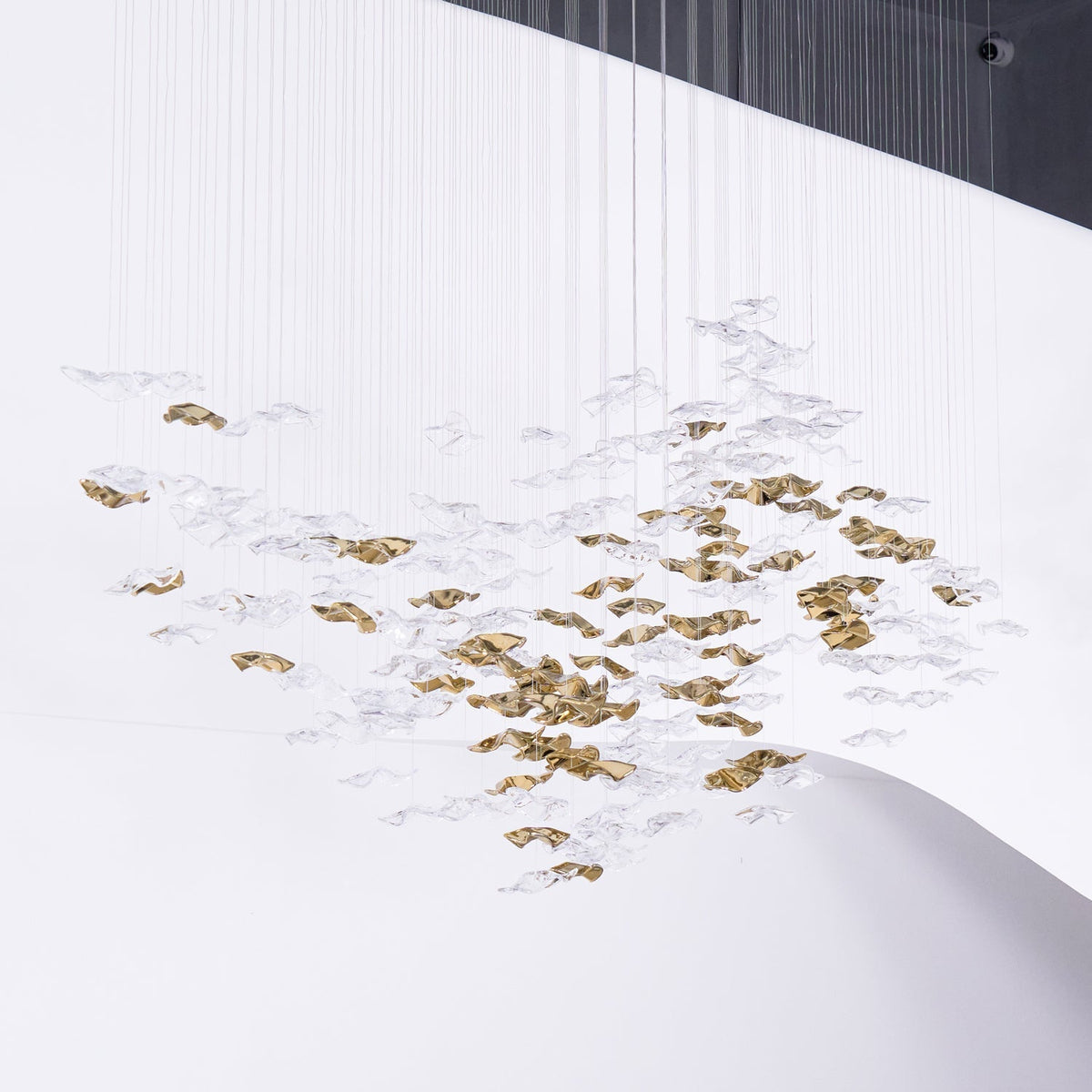 Velaise Luxury Tidal Art Glass Pendants Lamp