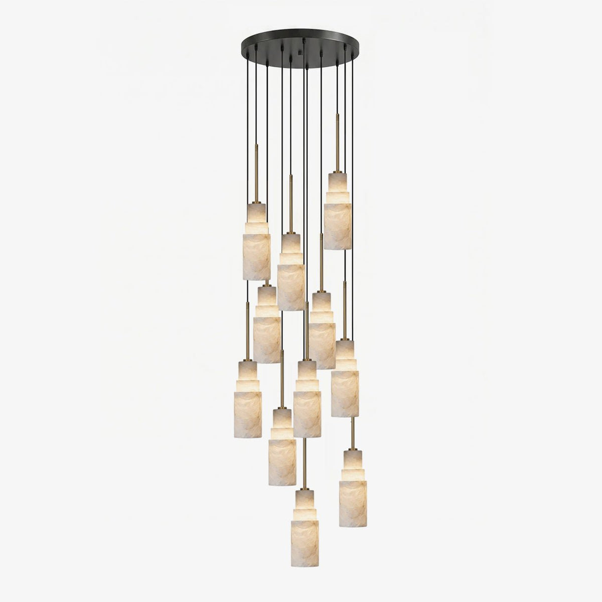 Eirelira Alabaster Cluster Chandelier