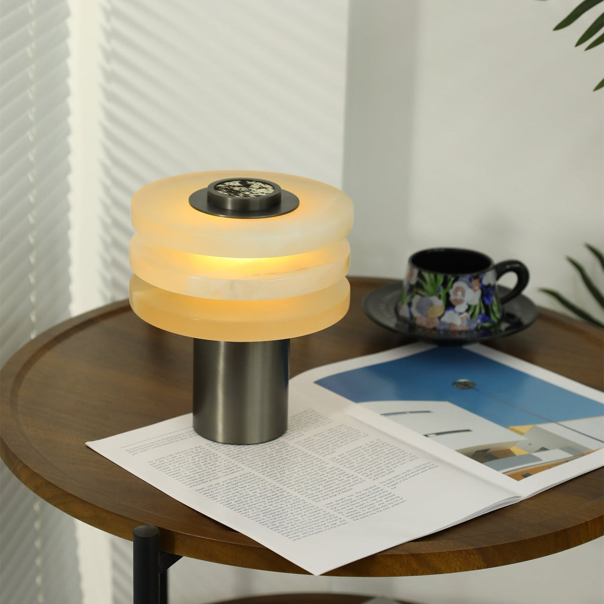 Pryt Obelisk Alabaster Table Lamp