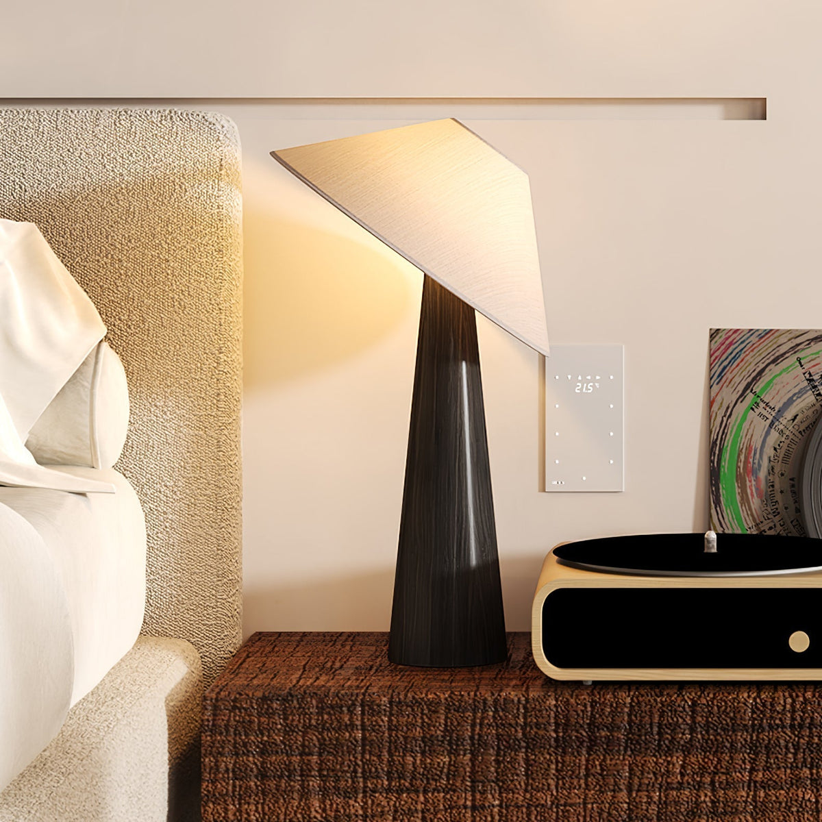 Vosile Sculptural Wood Table Lamp