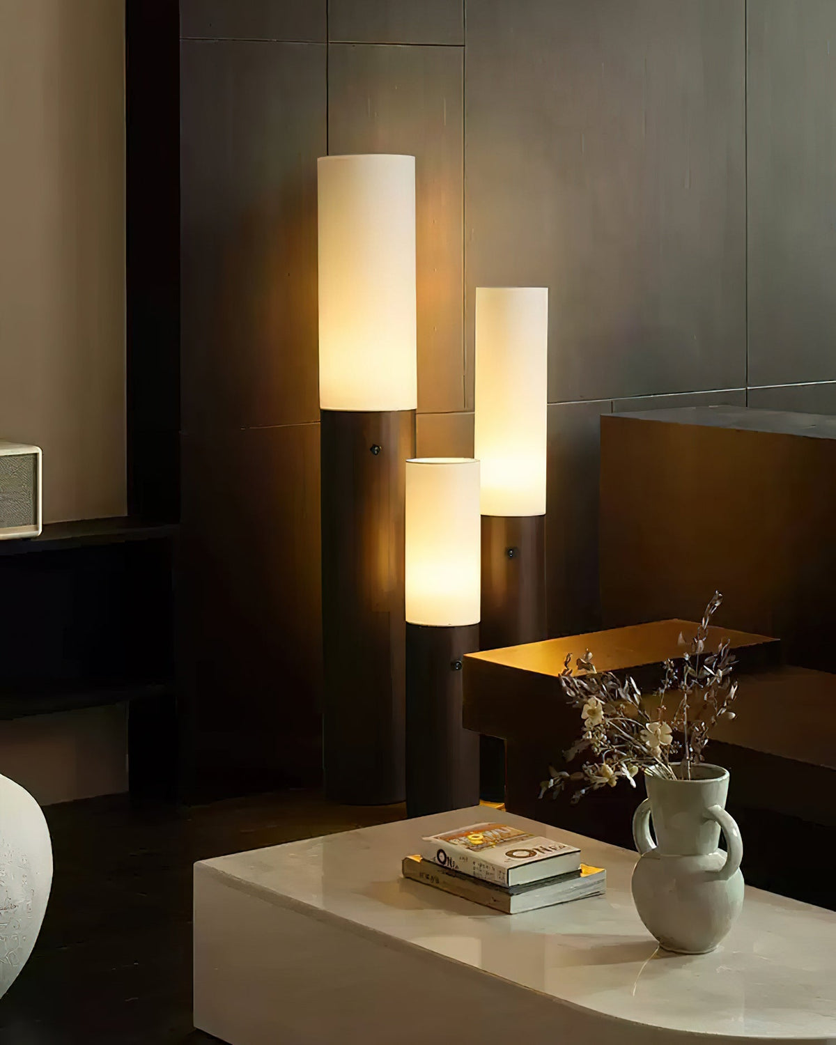 Viraalia Timber Column Floor Lamp