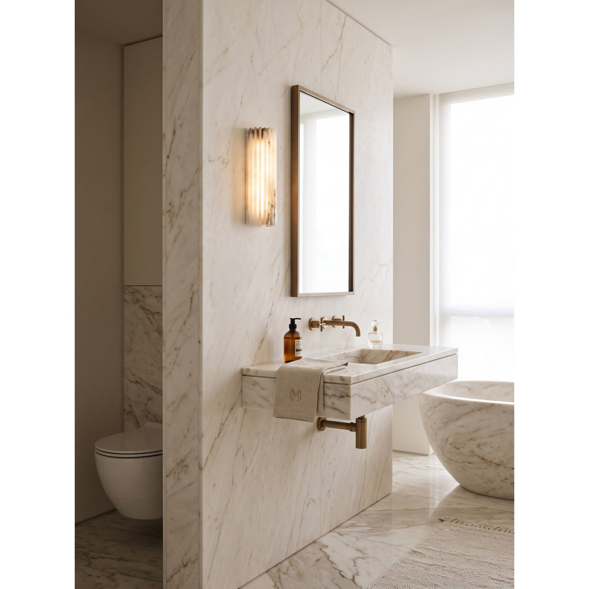Ensha Alabaster Indoor Wall Light