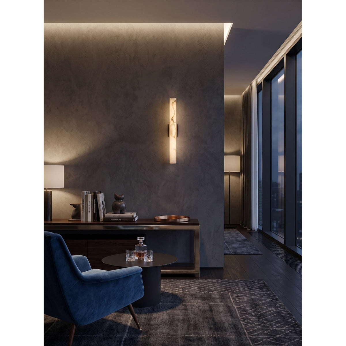Ensha Alabaster Indoor Wall Light