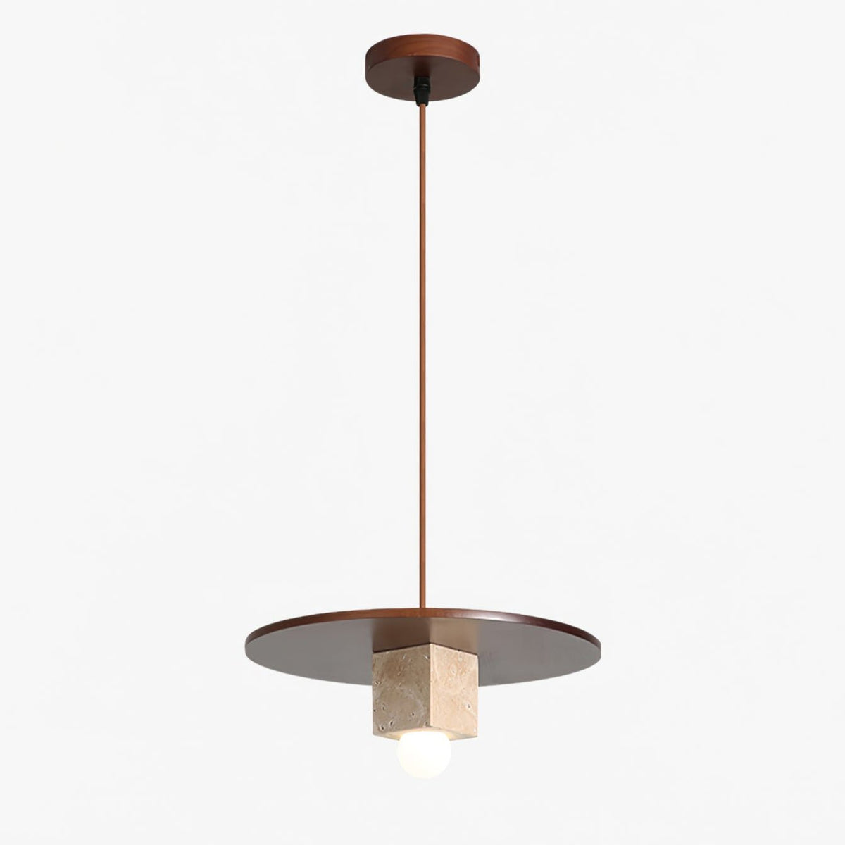 Sarix Geometric Travertine Pendant Light