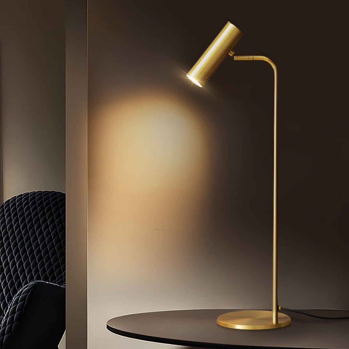 Briona Brass Industrial Table Lamp
