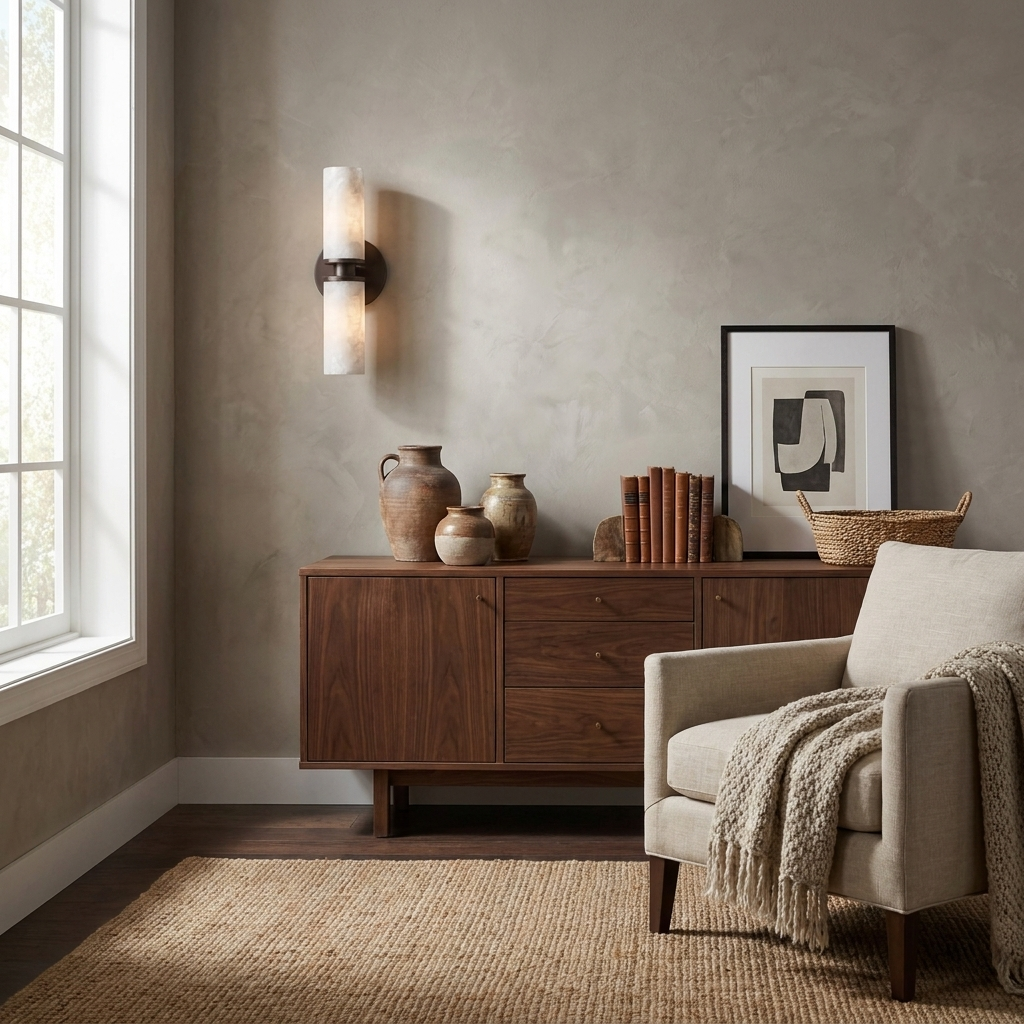 Everstone Alabaster Wall Sconce