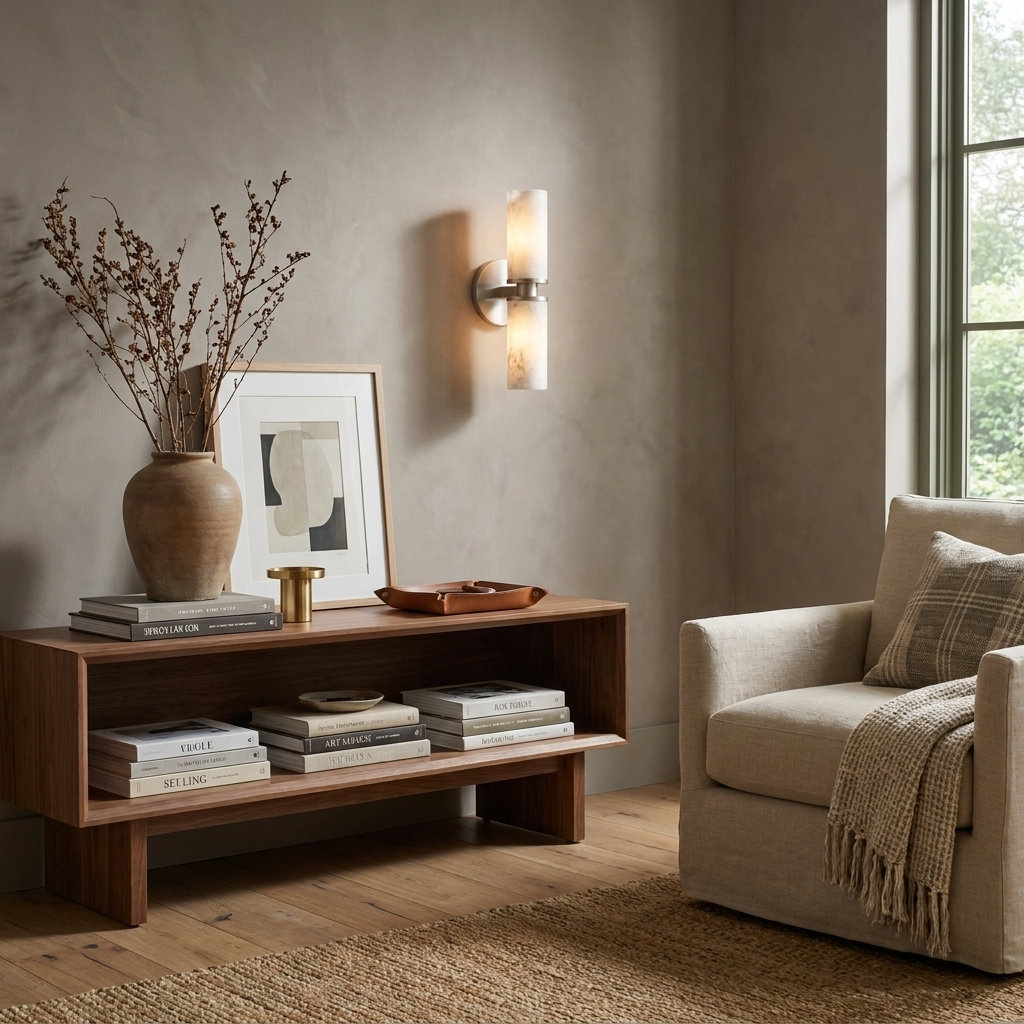 Everstone Alabaster Wall Sconce