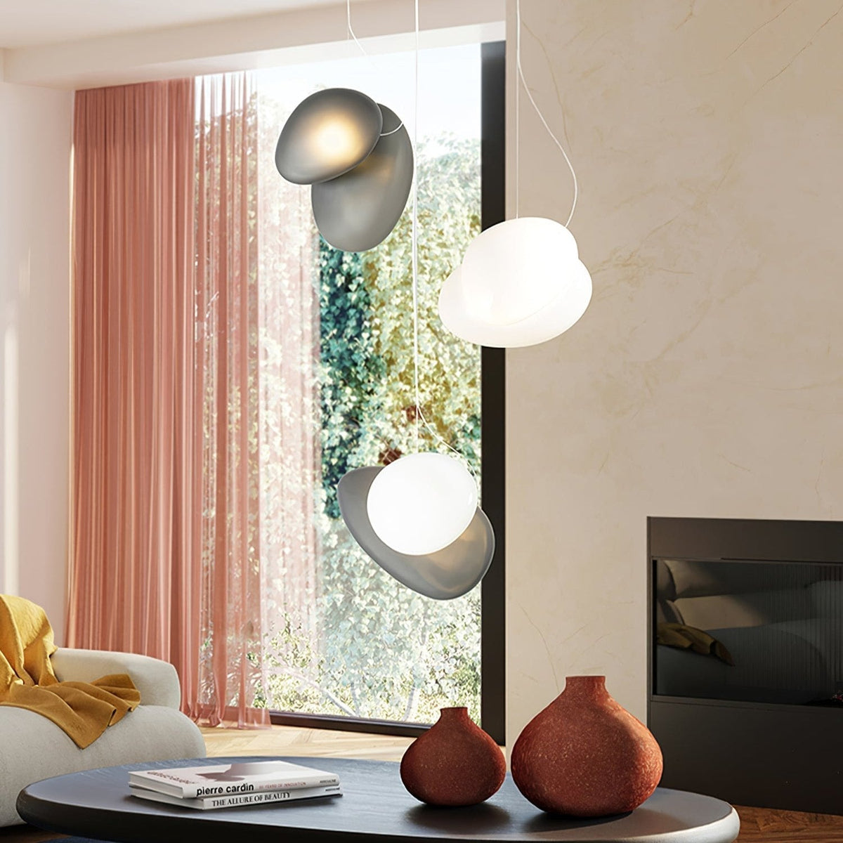 Nivelle Translucent Frosted Glass Pendant Light