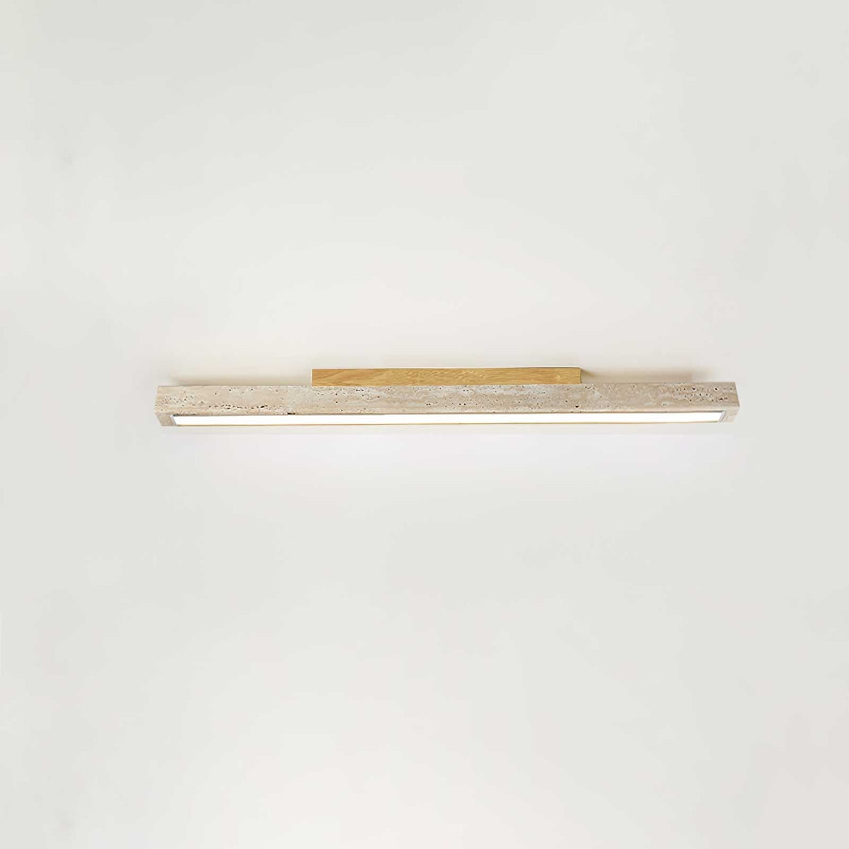 Valinian Minimalist Travertine Linear Ceiling Light