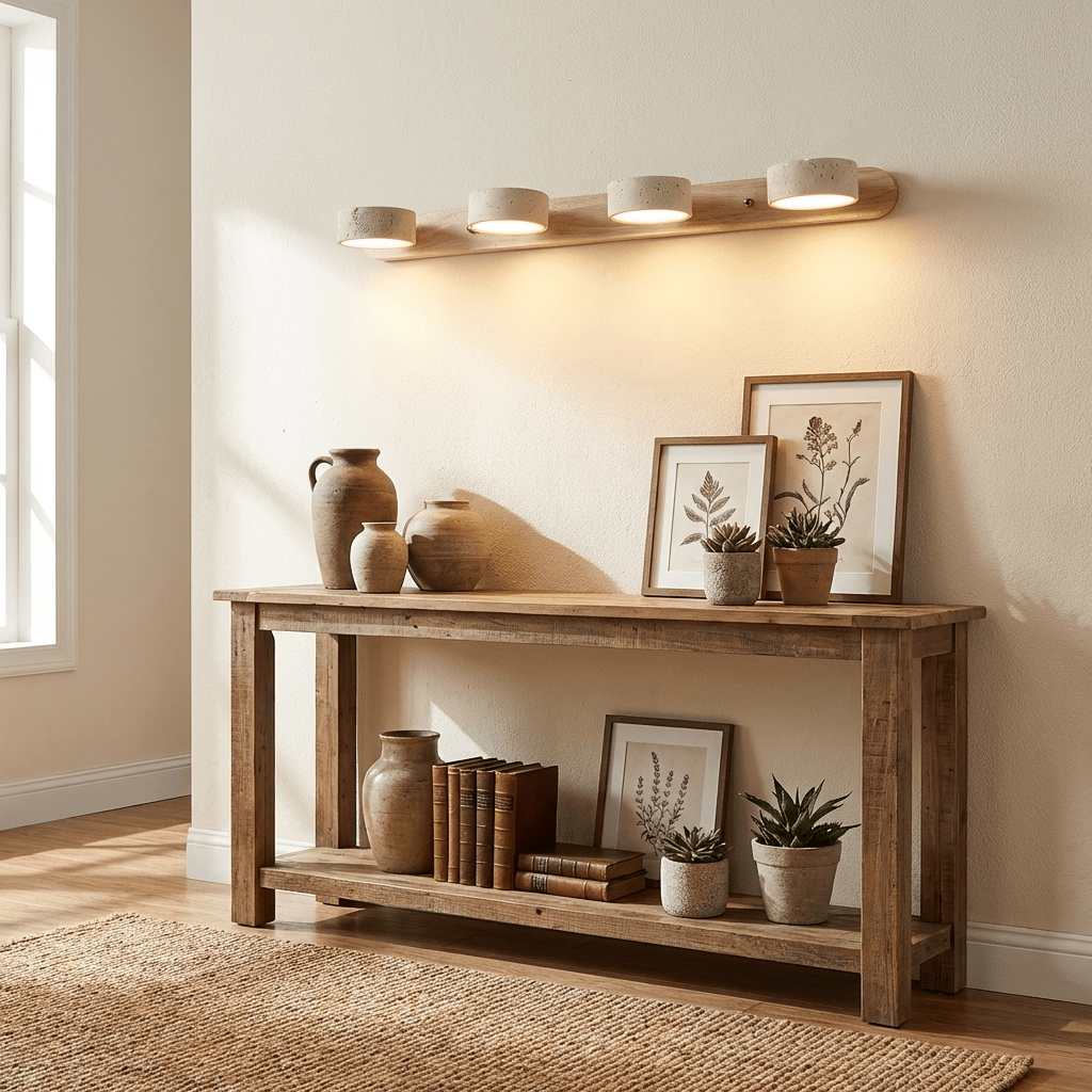 Hewen Travertine Duo Indoor Wall Light