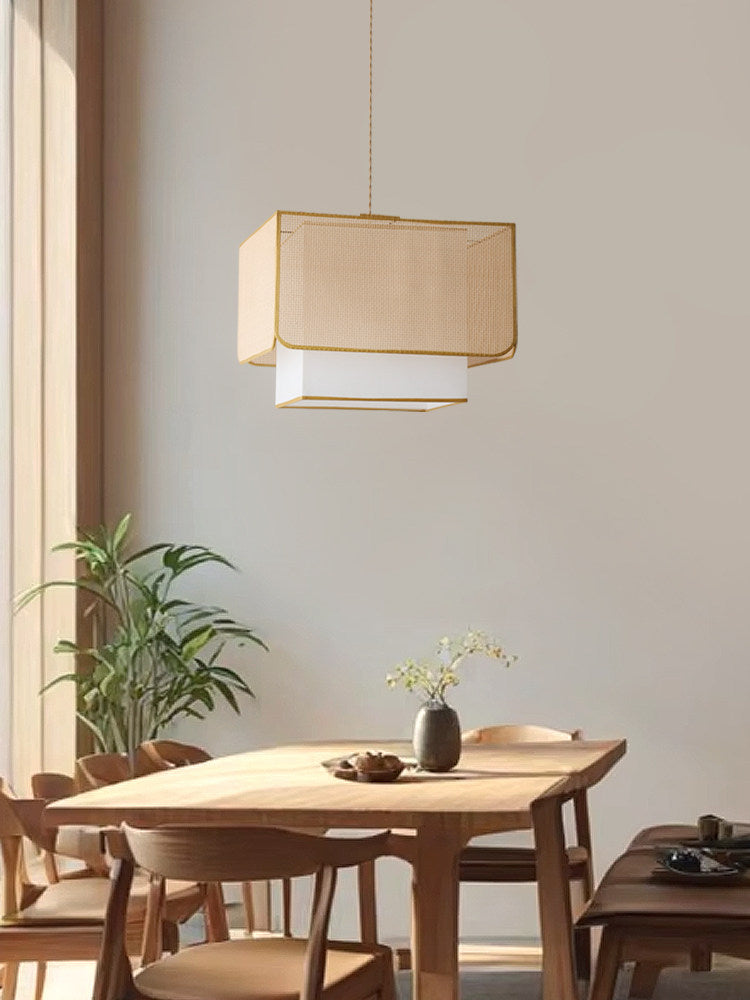 Yarrowford Woven Rattan Pendant Lamp