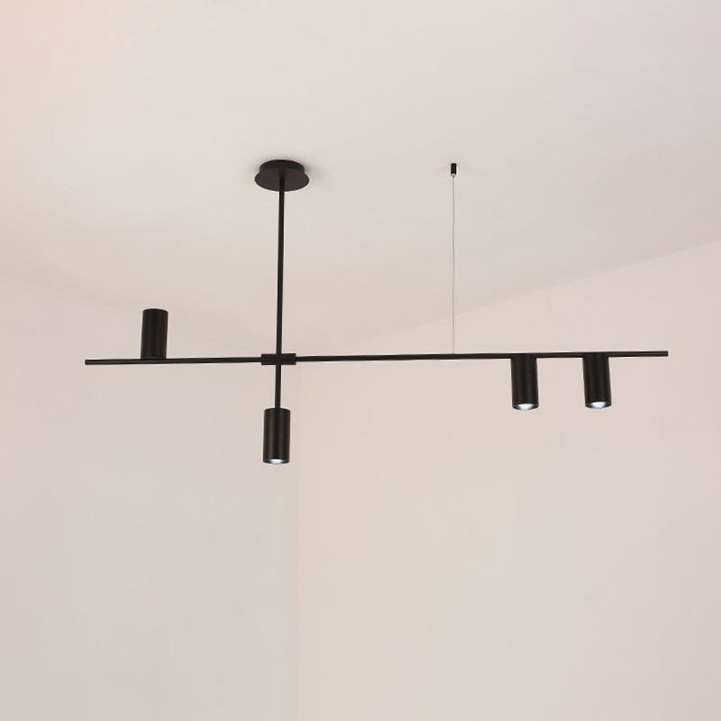 Solenelle Chandelier Tribes Brass Linear Cylinder