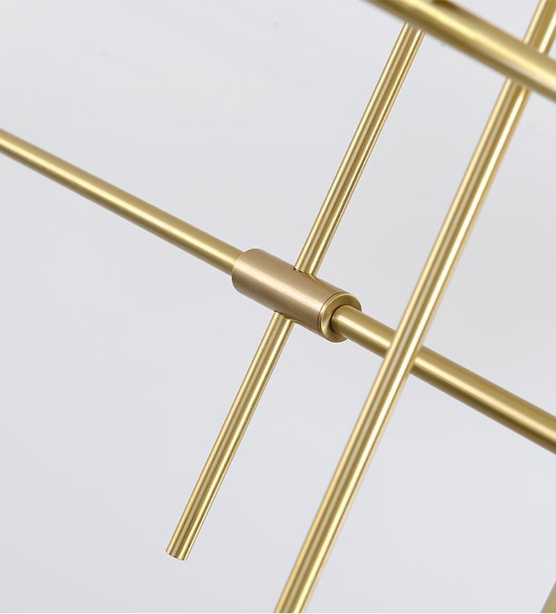 Solenelle Chandelier Tribes Brass Linear Cylinder