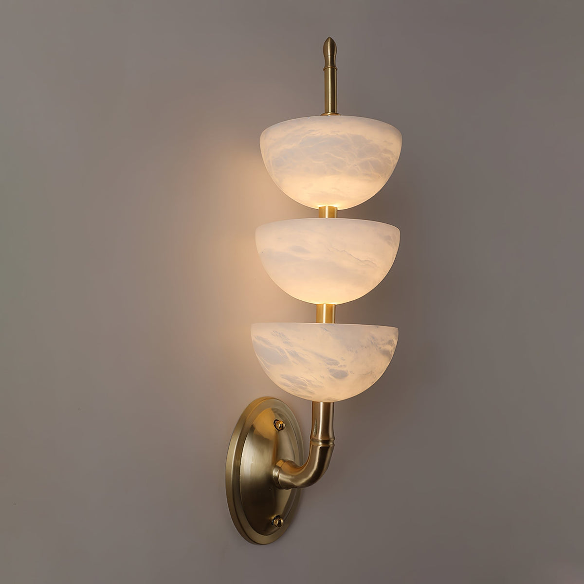 Pamio Triple Alabaster Indoor Wall Light