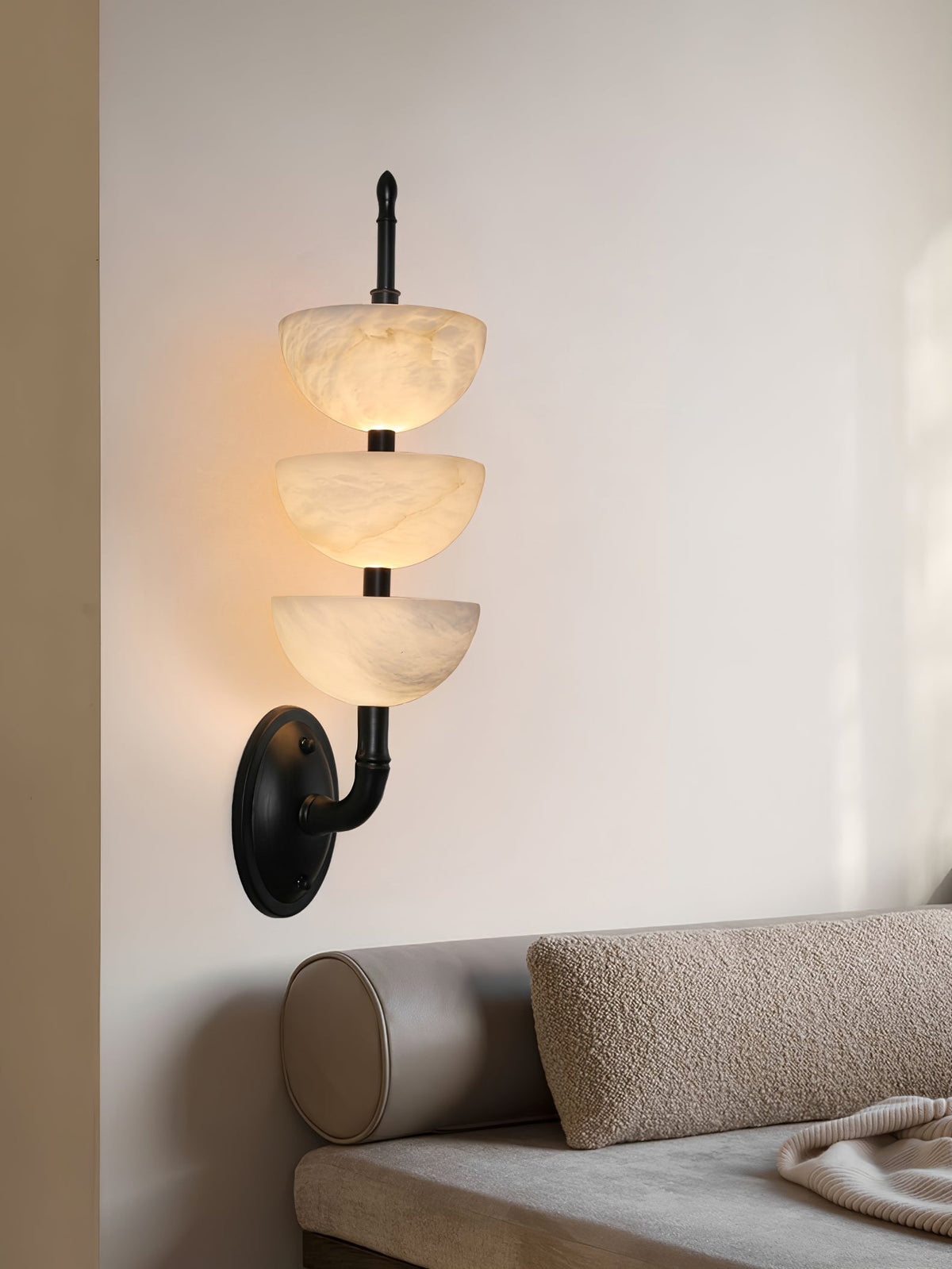 Pamio Triple Alabaster Indoor Wall Light